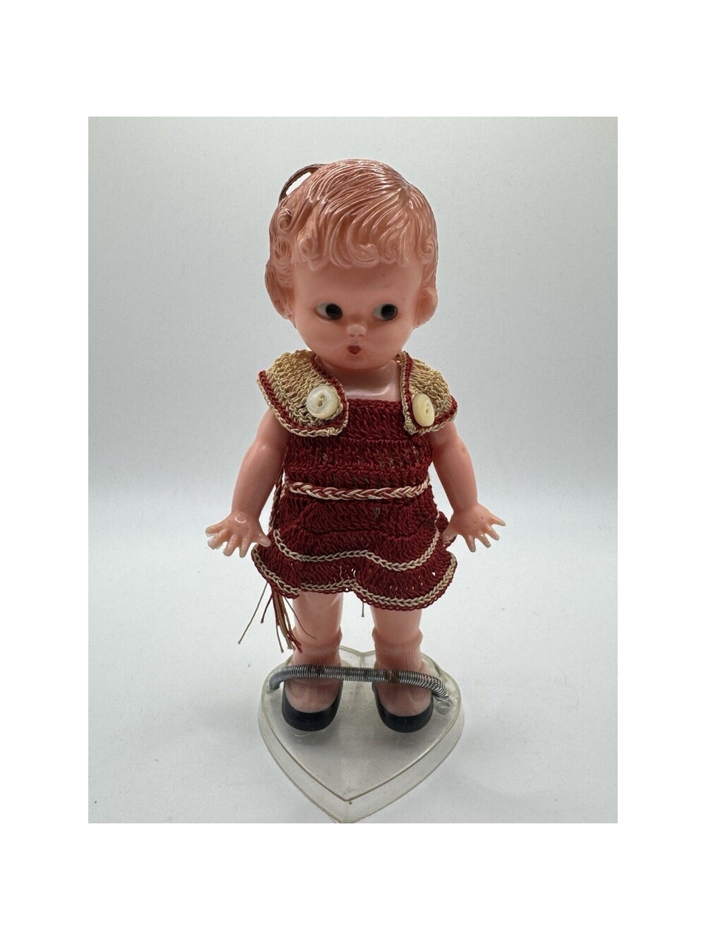Vintage Knickerbocker Celluloid Cutie Girl Doll